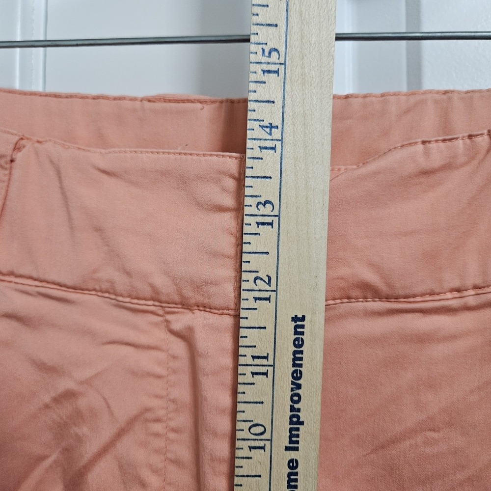 Lane Bryant Shorts Womens 14 Peach Pleated Modal Blend Casual High Rise Pockets - Picture 7 of 10